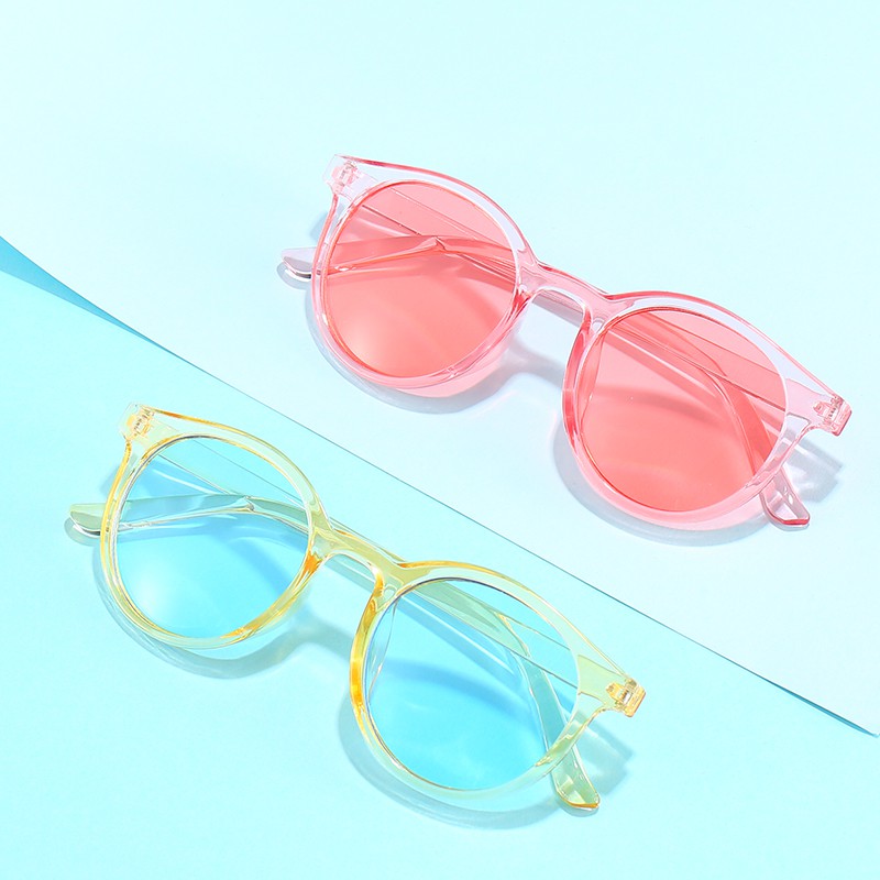 Kính Mát Chống Tia Cực Tím Phong Cách Retro Thời Trang Nhiều Màu Sắc Tùy Chọn Cho Bé