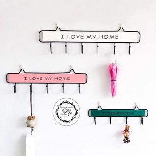 Móc treo tường decor xinh xắn i love my home - Lạ Decor