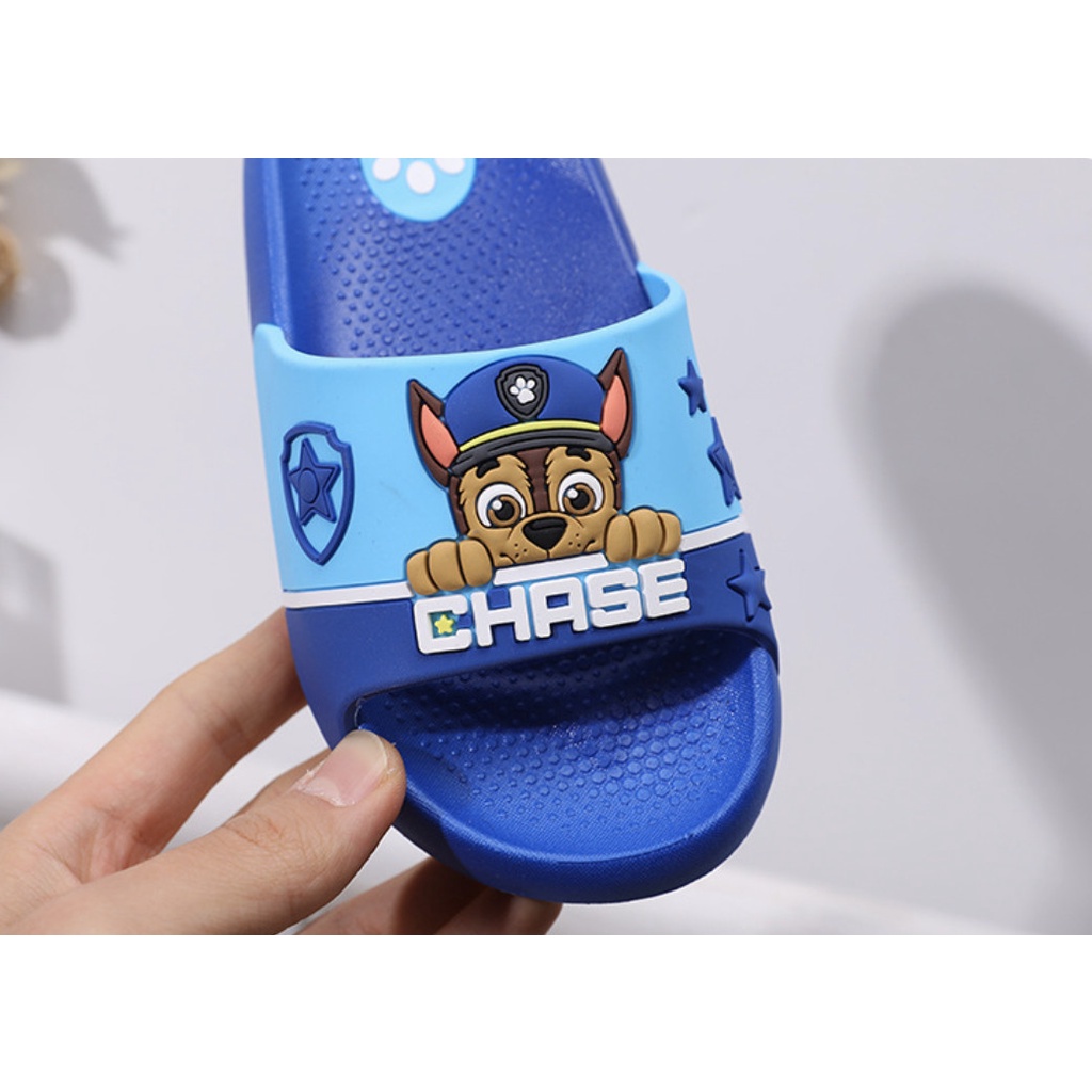 Dép quai ngang đội chó cứu hộ PAW PATROL gồm CHASE MARSHALL RUBBLE SKYE chống trượt chống trơn cho bé chân thoải mái