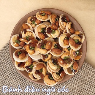 1 Kg Bánh Đồng Tiền Mix Vị: Hạt Điều, Hạnh Nhân, Nho, Mè thơm ngon
