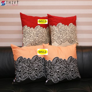 Gối Trang Trí Sofa Thêu Họa Tiết Sang Trọng 03 - THIVI