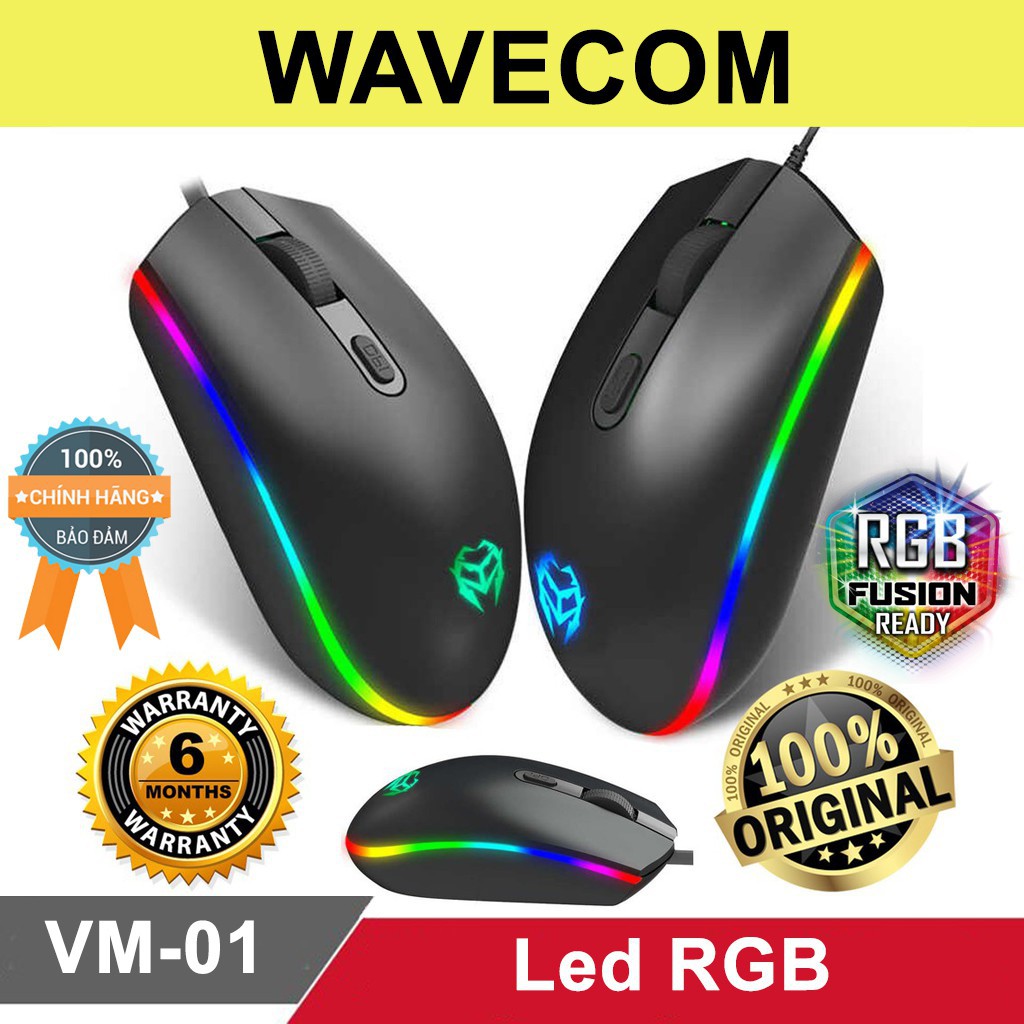 Chuột gaming Simetech Wavecom VM01 led RGB cực đẹp