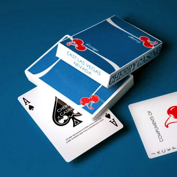 Bài tây ảo thuật cao cấp đến từ Mỹ : Cherry Casino Playing Cards (Tahoe Blue)