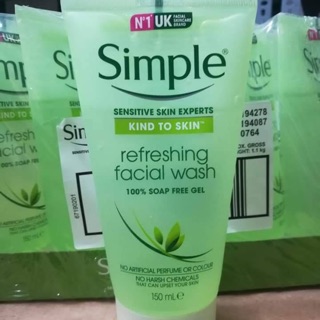 Sửa rửa mặt Simple [Tuýp 150ml]