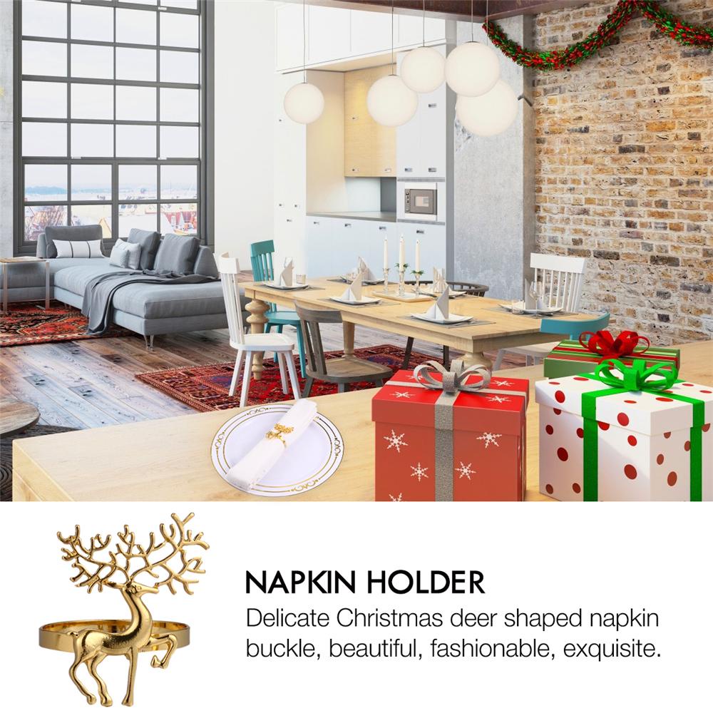 Set 6 Giá Đỡ Khăn Ăn Bằng Gỗ Cắt Laser DIY Cho Nhà Bếp / Quán Bar / Tiệc Cưới