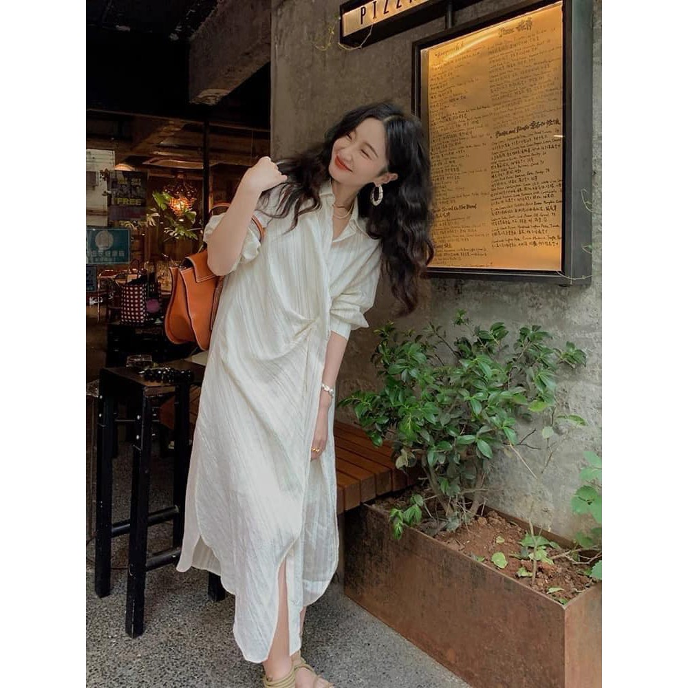 Đầm sơ mi cá tính