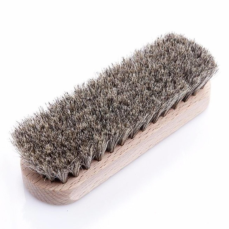 Bàn chải lông ngựa GC4010 - phụ kiện đánh xi giày - da thật