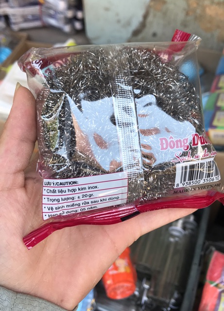 Búi sắt cọ xong nồi_ inox k rỉ set