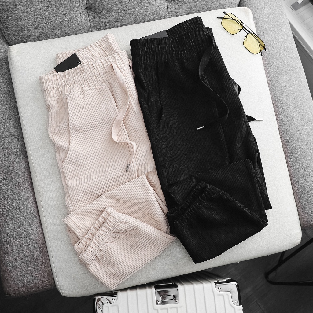Quần Jogger Nam IBC Corduroy Big Pock , Chất Nhung Tăm Dày Dặn , JG001874,SOMEHOW