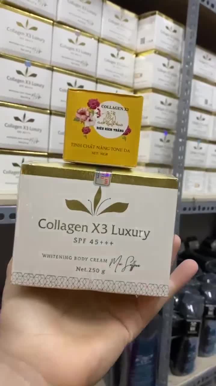 [Chính hãng] Combo Kem Body Collagen X3 Luxury và Kích trắng Colagen X3 công ty Mỹ phẩm Đông Anh | BigBuy360 - bigbuy360.vn