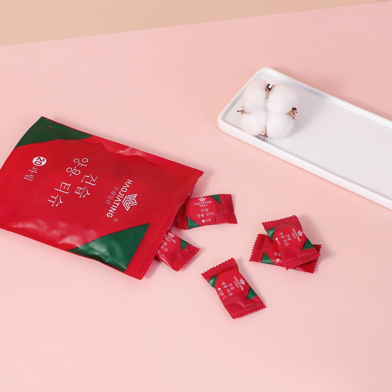 Khăn Lau Mặt Dạng Nén Sợi Tơ Tự Nhiên, Không Mùi, Thiết Kế Hình Viên Kẹo