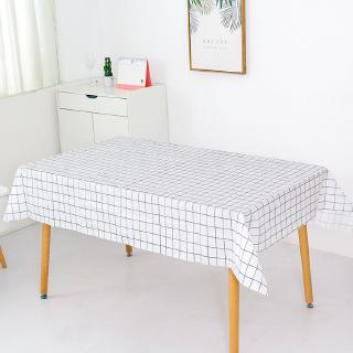 Khăn trải bàn PVC không thấm nước Chống dầu Không rửa Nhựa Khăn trải bàn Thảm kẻ sọc