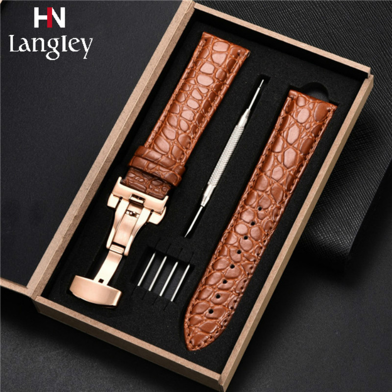 Dây Da Đồng Hồ Đeo Tay 12mm 14mm 15mm 16mm