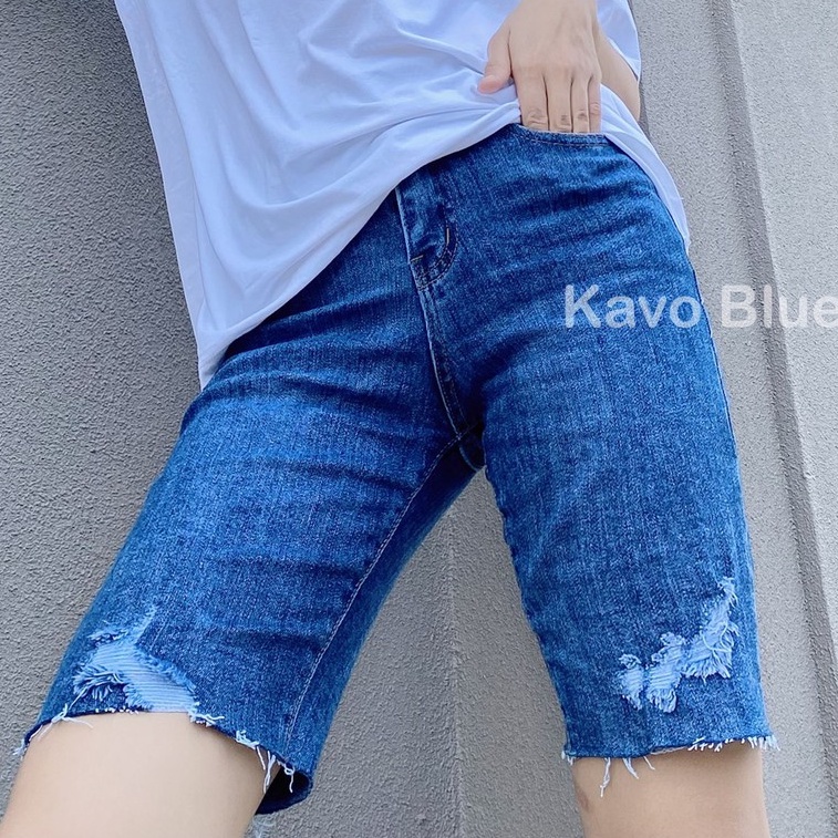 Quần Jean Ngố KAVO BLUE Co Giãn 4 Chiều KB725-127