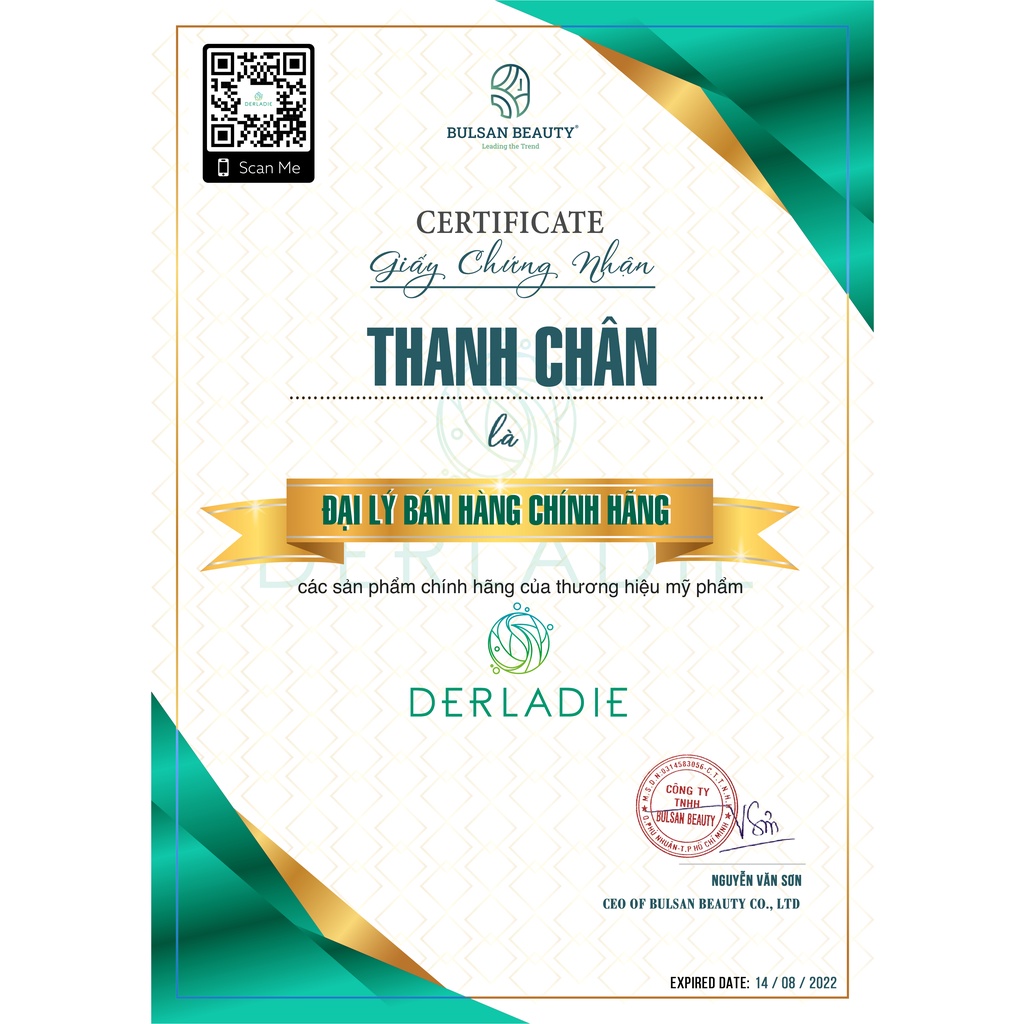 Nước Tẩy Trang Derladie Cleansing Water Witch Hazel 500ml và 1000ml