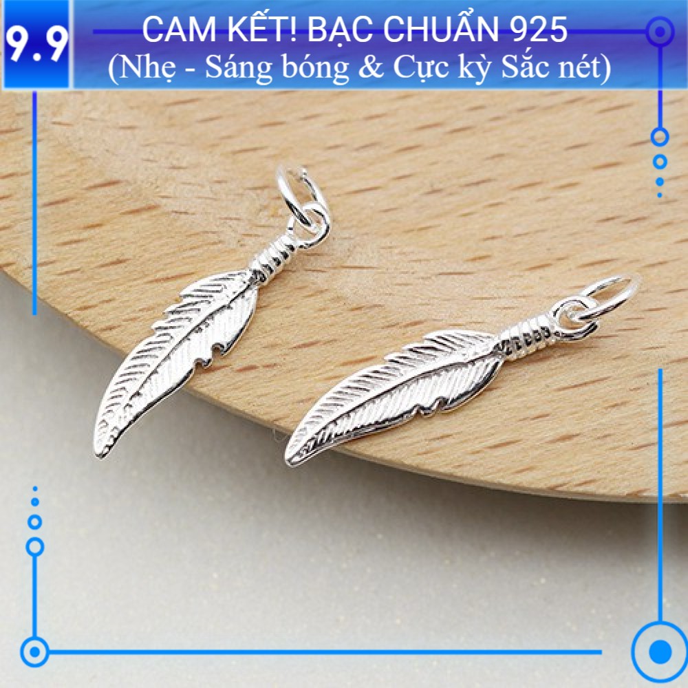 (CAM KẾT BẠC CHUẨN, SÁNG, NHẸ, SẮC NÉT) Charm bạc s925 Lá (Kiểu 5) CH146