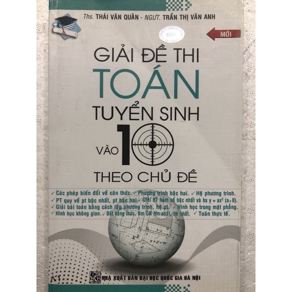 Sách - Giải đề thi Toán tuyển sinh vào 10 theo chủ đề