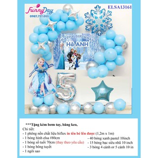 Set Trang Trí Tiệc Sinh Nhật Công Chúa, SOFIA, ELSA