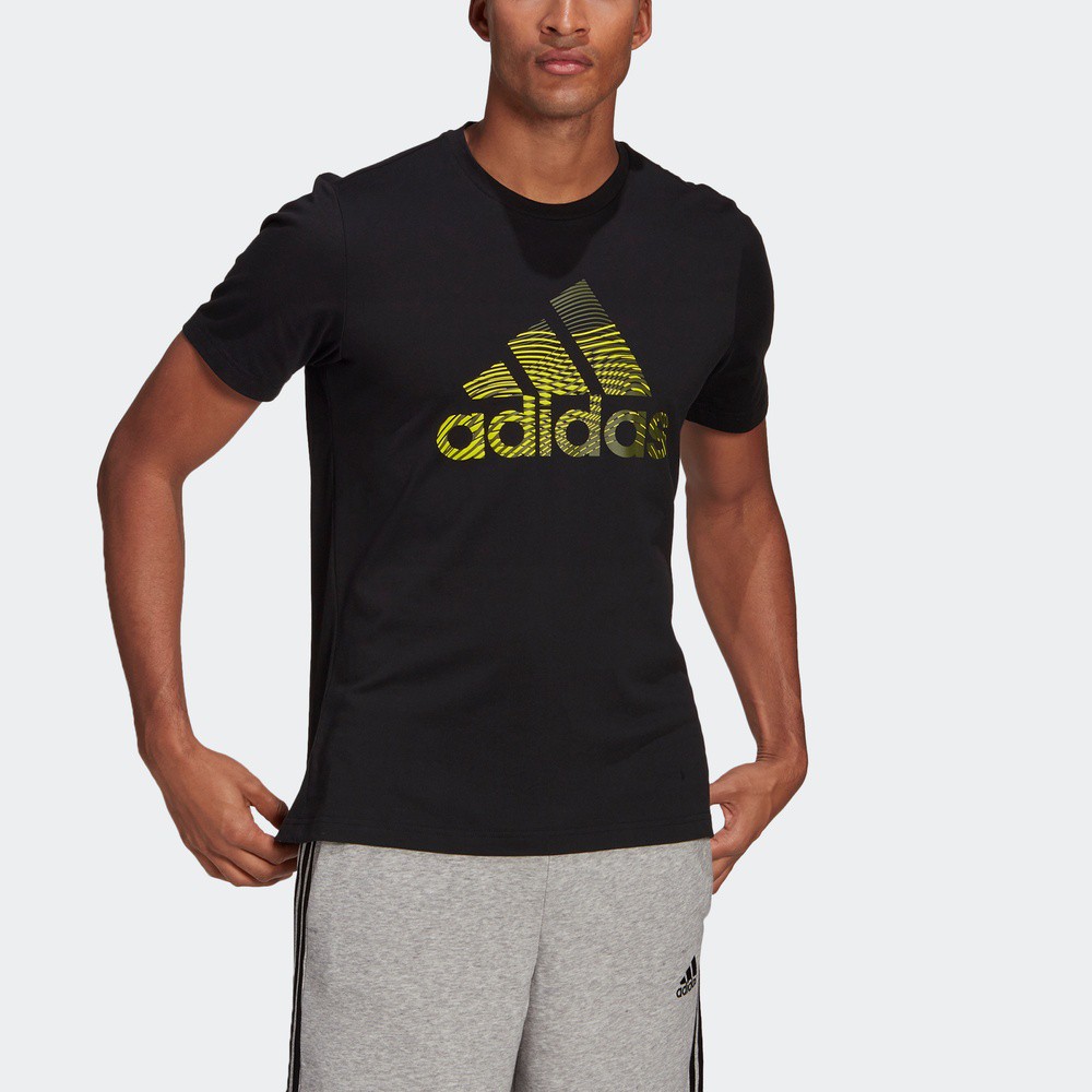 Ready Collar adidas summer sports couple fashion short sleeve t-shirt