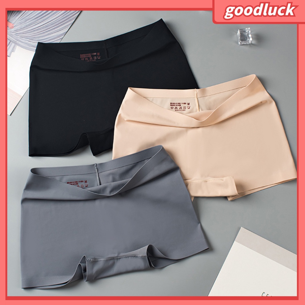 |Áo Thun Cổ Tròn GoLck Thời Trang Cá Tính| Quần An Toàn Mặc Hàng Ngày Bằng Lụa Lạnh Ôm Dáng Thoáng Khí Không Đường May Cho Nữ