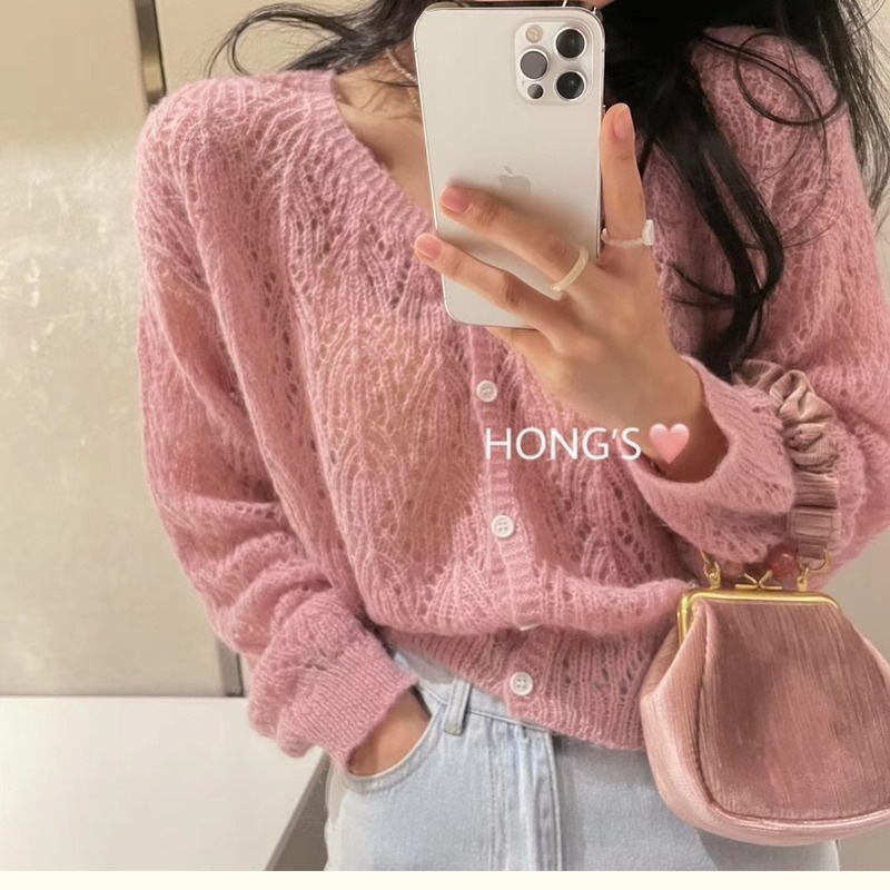 Áo Khoác Cardigan Dệt Kim Mỏng Dáng Rộng Chống Nắng Thời Trang Mùa Hè Mới Cho Nữ