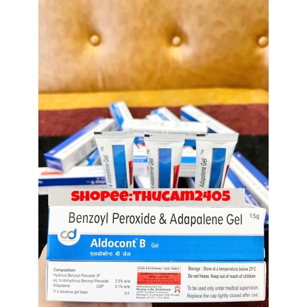 Kem Aldocont B hỗ trợ giảm mụn viêm,sưng, đỏ 15g .