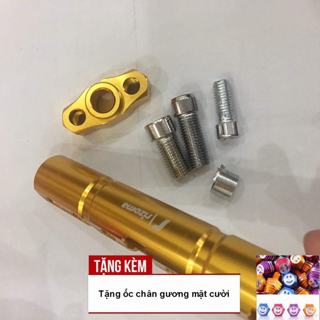 PASS chân gương treo đồ đa năng CNC cực chất cho xe máy