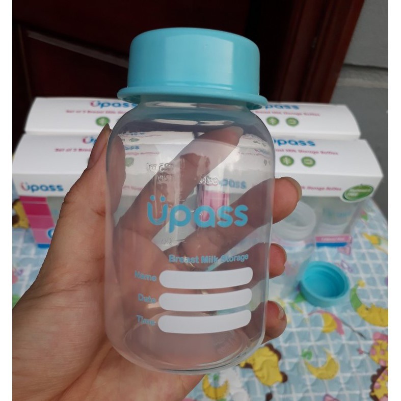 (Made in Thailand) Bình trữ sữa CỔ THƯỜNG (CỔ HẸP) 125ml Upass UP0030N