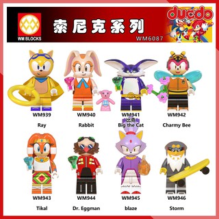 Minifigures các nhân vật trong nhím Sonic the Hedgehog - Đồ chơi Lắp ghép Xếp hình Mini Mô hình WM WM6087