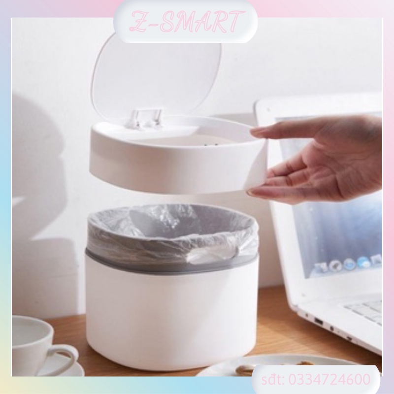 Thùng Rác Mini Để Bàn TIện Lợi - Sọt Rác Bằng Nhựa Cao Cấp