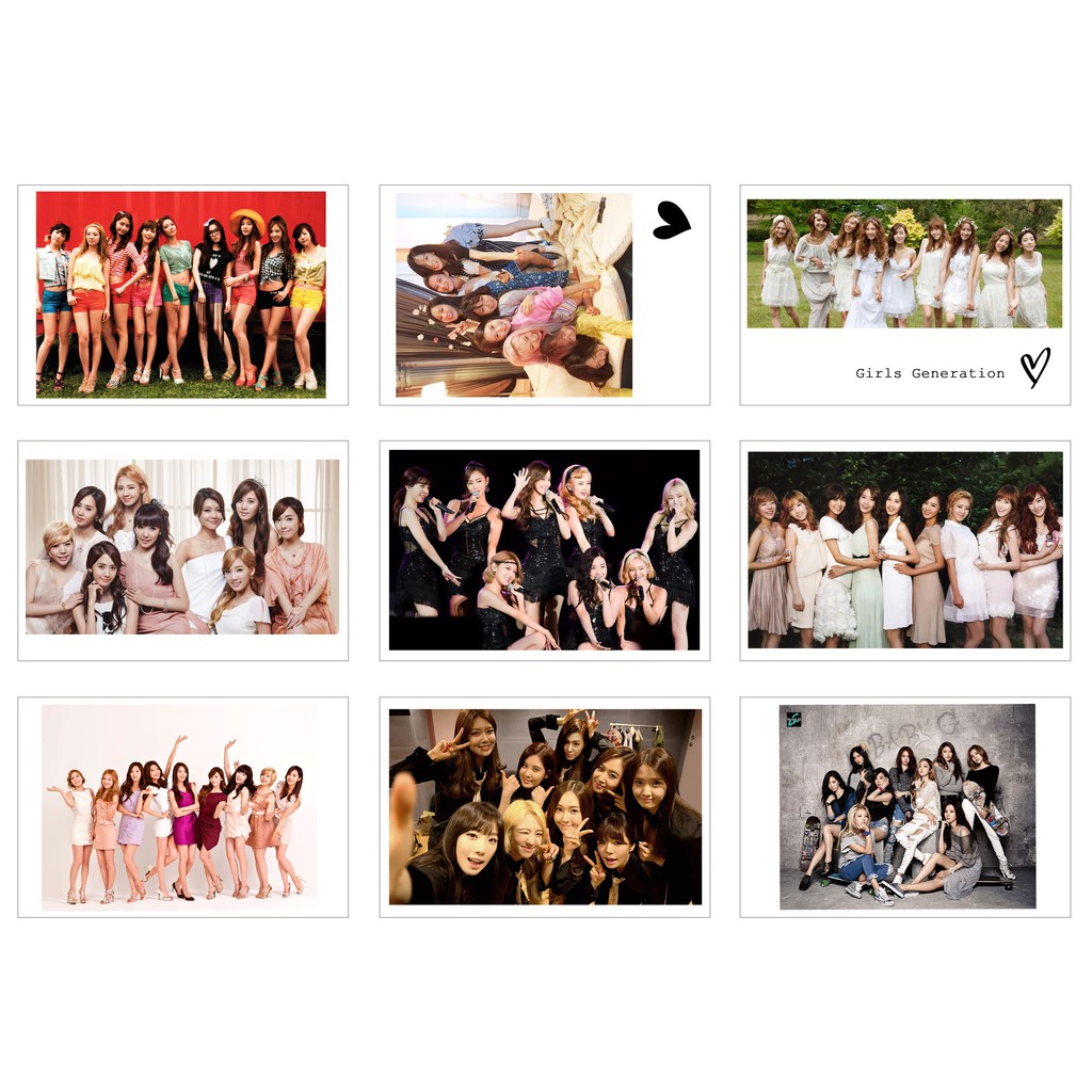 Lomo Card Ảnh SNSD - Group Photo 9 thành viên ( 36 ảnh)