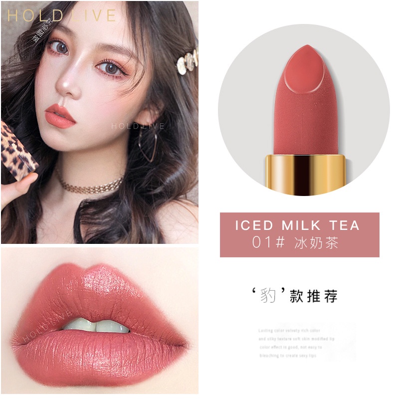 Son thỏi Hold Live Leopard Texture Son kem HOLD LIVE mềm mịn mọng môi