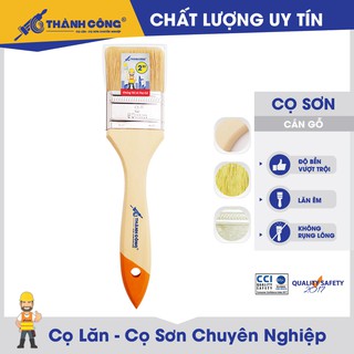 [12 cây] Cọ sơn Thành Công 100% lông heo, dùng được cho sơn nước và sơn dầu cao cấp