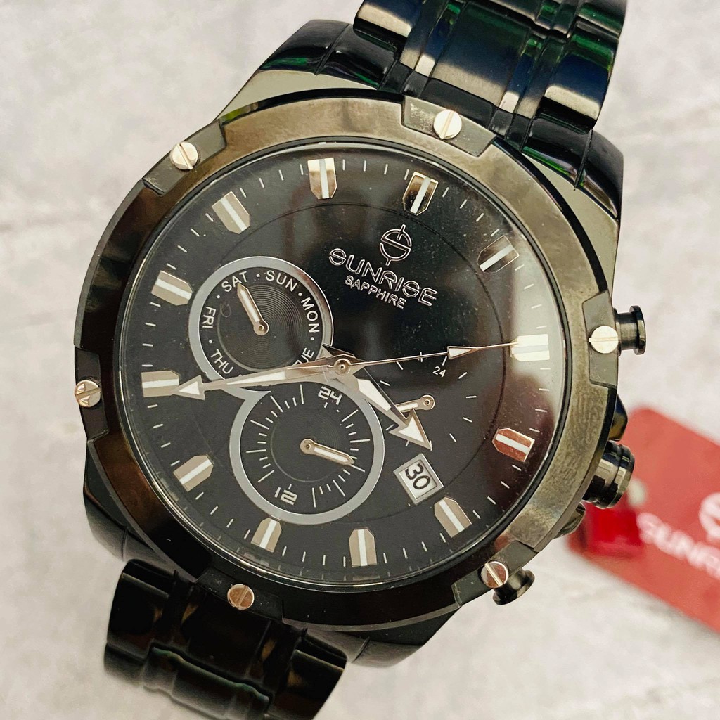 Đồng hồ Sunrise Nam chính hãng Nhật Bản M761SWA.DB.D - kính saphire chống trầy - Bảo