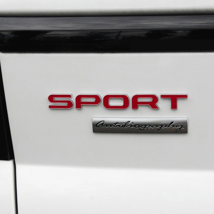 Tem 3d Chữ Sport đỏ Phong Cách Land Rover Dán Trang Trí ô Tô (mẫu 10) MS-86