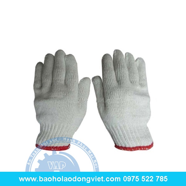 1 đôi Găng tay sợi phủ sơn đỏ dày dặn, găng tay làm vườn bảo hộ lao động chống trơn trượt bảo vệ đôi tay