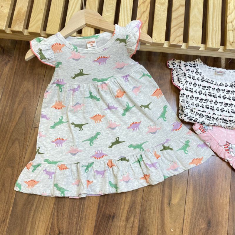 ĐƯỢC CHỌN MÀU Combo 3 váy cotton hè cho bé gái hàng cotton xuất rất xinh