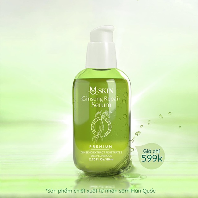 SERUM THAY DA NHÂN SÂM MQ SKIN( KHÔNG SƯNG)