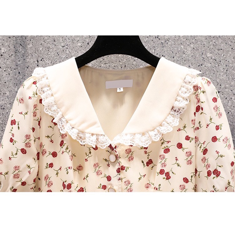 Váy hoa nhí chất liệu voan cát dịu dàng thanh lịch mà cũng cá tính