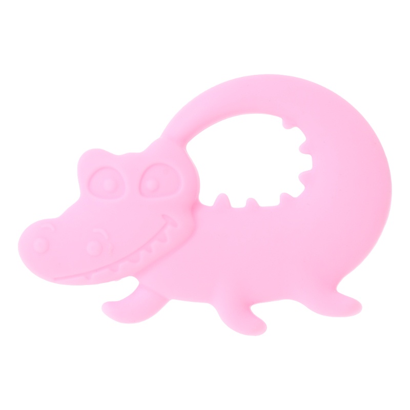 Đồ Chơi Ngậm Nướu Bằng Silicone Hình Cá Sấu Dành Cho Trẻ Sơ Sinh
