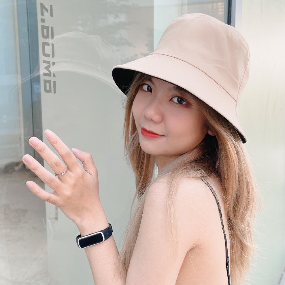 Mũ Bucket Nam Nữ Vành Cụp Trơn Phong Cách Unisex 2 mặt ZBOMB  ྇