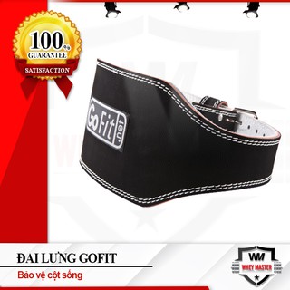Đai lưng Thắt lưng Bảo vệ Cột sống Khi tập Gym Gofit - Leather Lifting Belt  - Chính hãng