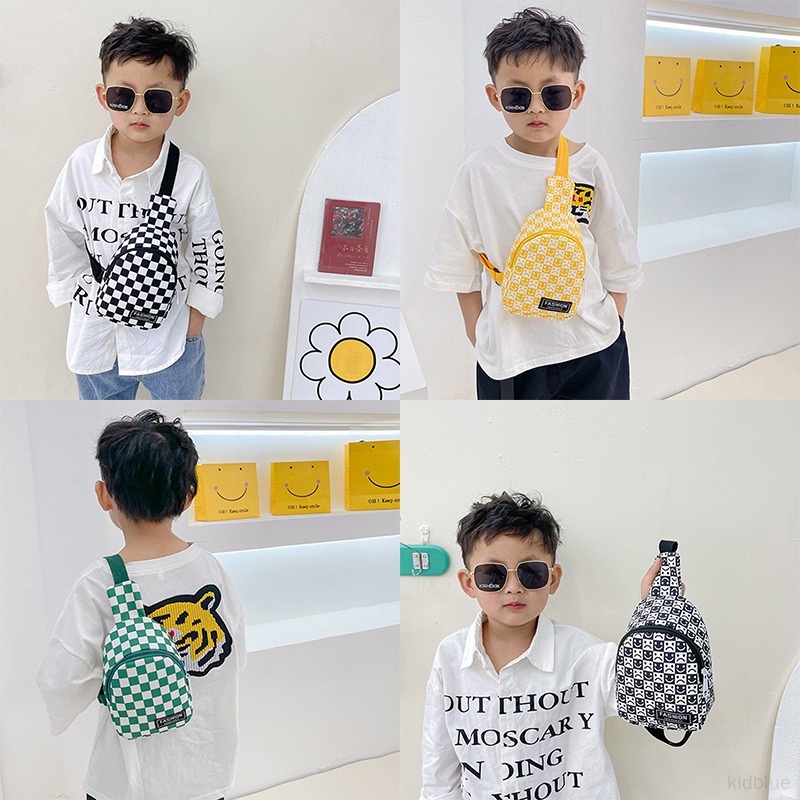 Túi Đeo Chéo Trước Ngực Nhỏ Gọn Thời Trang Hàn Quốc Cho Bé Trai Và Gái