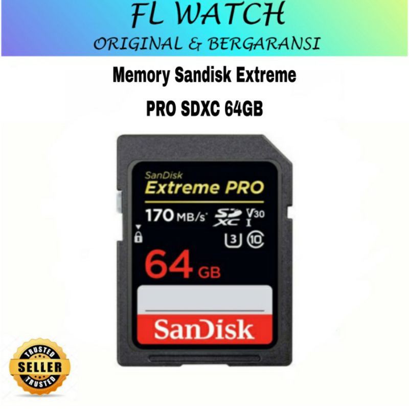 Thẻ Nhớ Hiệu Sandisk Extreme Pro Sdxc 64gb Dung Lượng 64gb