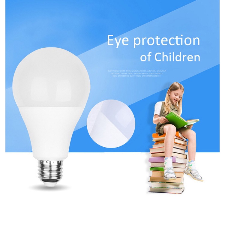 Bóng đèn LED Dạng búp tròn tiết kiệm 90% điện năng Ánh sáng trắng Công suất 5W 9W 15W Thân thiện môi trường AP