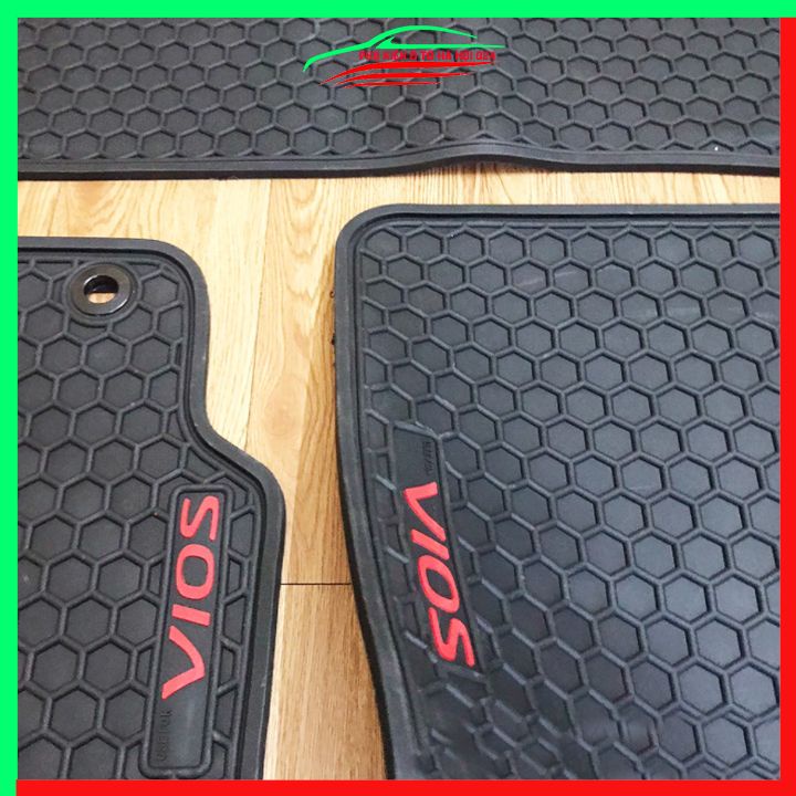 Thảm lót sàn cao su cho xe Toyota Vios 2014-2023 hàng chuẩn theo xe chịu lực tốt
