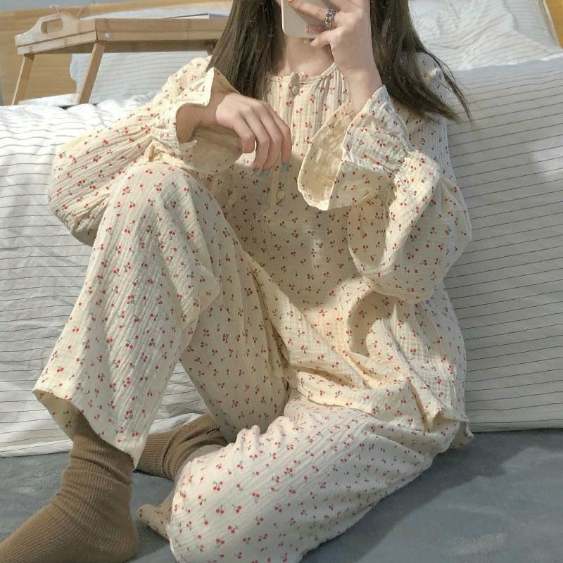 Bộ ngủ / mặc nhà pijama dài ulzzang order