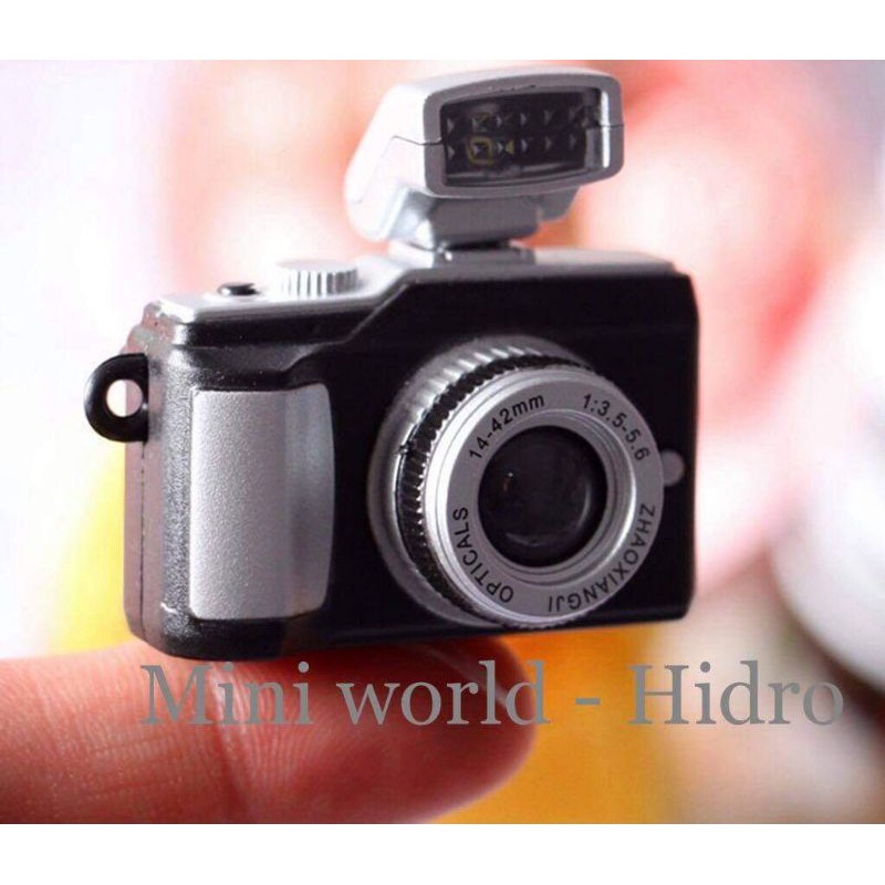 Máy ảnh chụp hình mini có đèn và nhạc cho búp bê. Đồ chơi máy ảnh