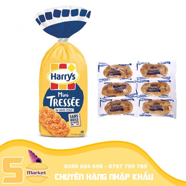【SòMarket】Bánh mì hoa cúc Pháp Mini Harrys 210g (Hàng mới mỗi ngày)