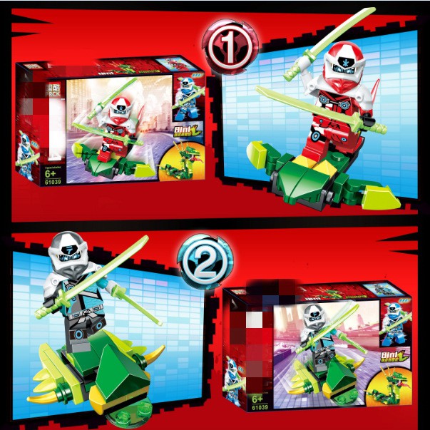 Xếp Hình Minifigures Ninjago Season 12 8in1 - Đồ Chơi Lắp Ráp PRCK 61039